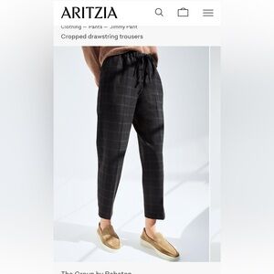 Aritzia - Babaton Jimmy Pant - Charcoal Checkered Joggers - size Medium